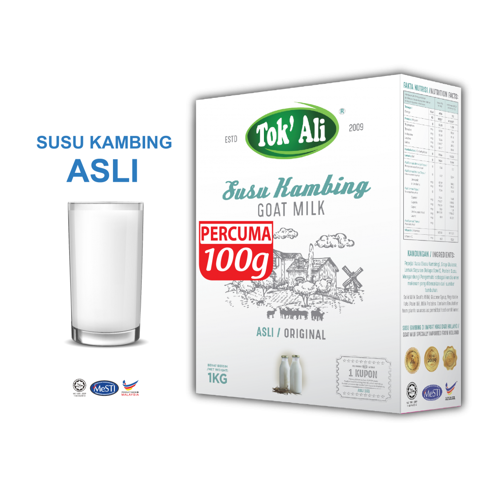 SUSU KAMBING ASLI 1KG + FREE 100G