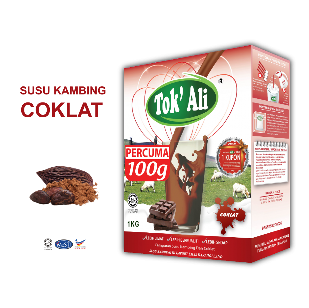 SUSU KAMBING COKLAT 1KG + FREE 100G