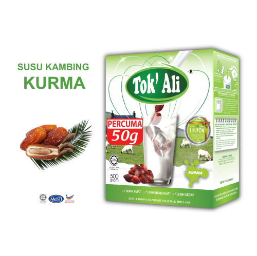 SUSU KAMBING KURMA 500G + FREE 50G