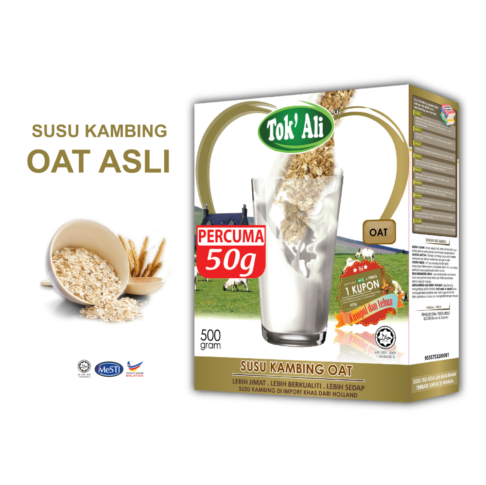 SUSU KAMBING OAT ASLI 500G + 50G FREE