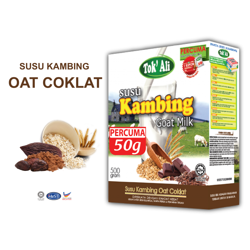 SUSU KAMBING OAT COKLAT 500G + FREE 50G