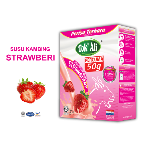 SUSU KAMBING STRAWBERI 500G + FREE 50G