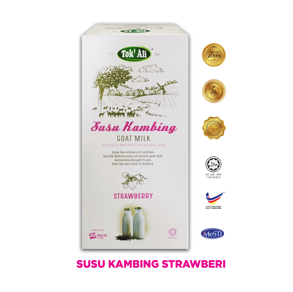 SUSU KAMBING STRAWBERI SACHET 25G x 20 SACHET