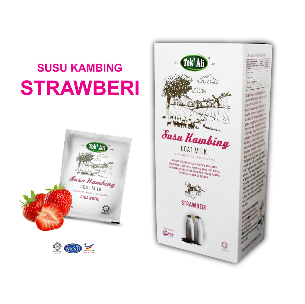 SUSU KAMBING STRAWBERI SACHET 25G x 20 SACHET